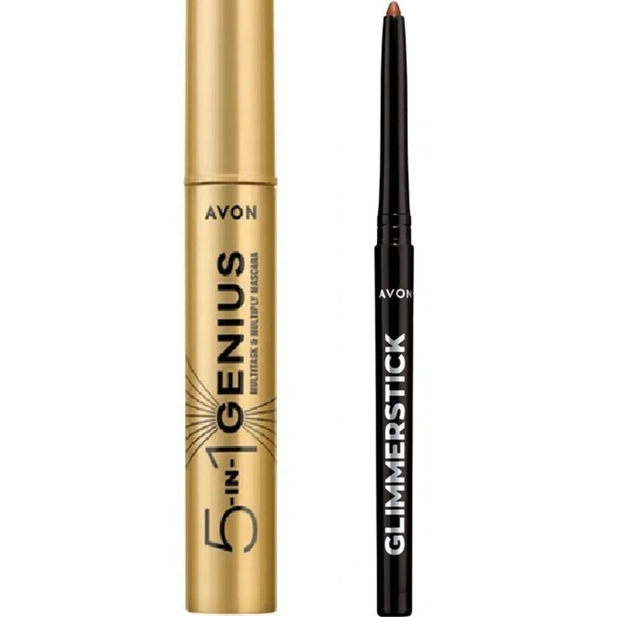 AVON - Máscara 5 in 1 Genius Avon + delineador bronze