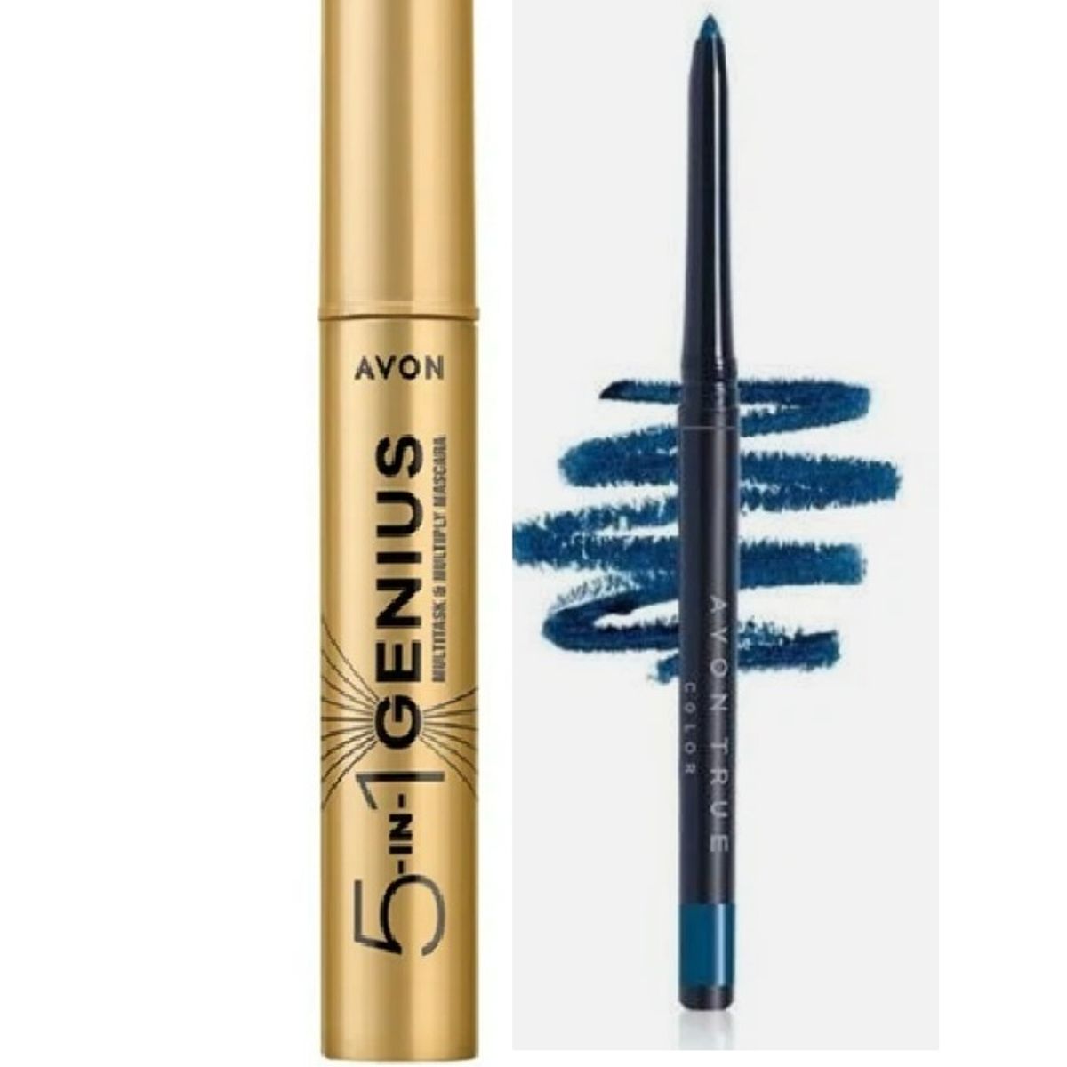 AVON - Máscara 5 in 1 Genius Avon + delineador starry night blue