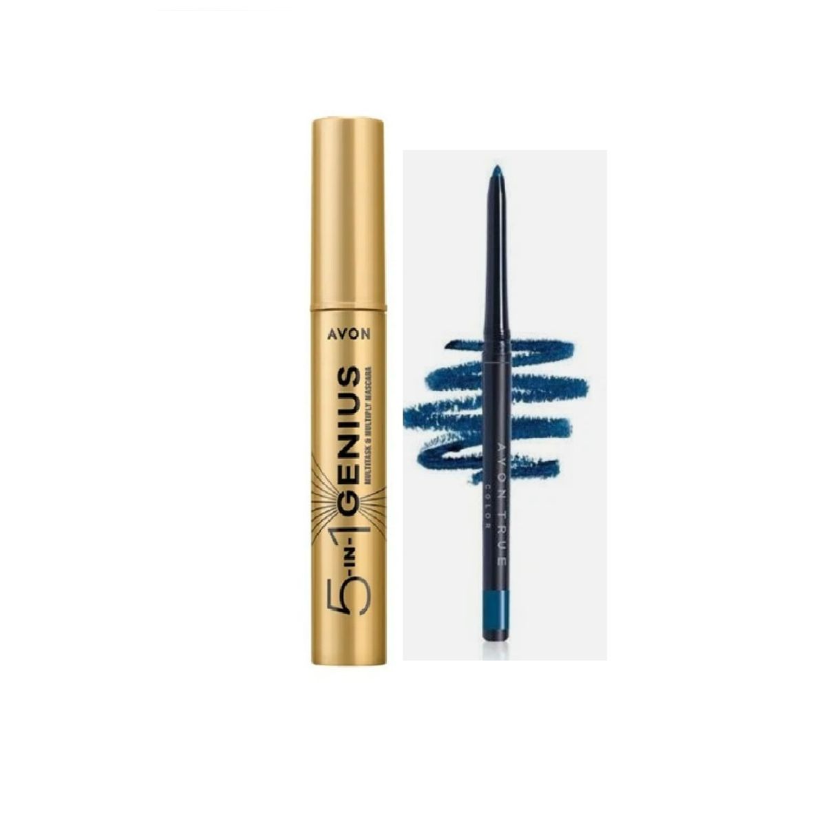 AVON - Máscara 5 in 1 Genius Avon + delineador starry night blue