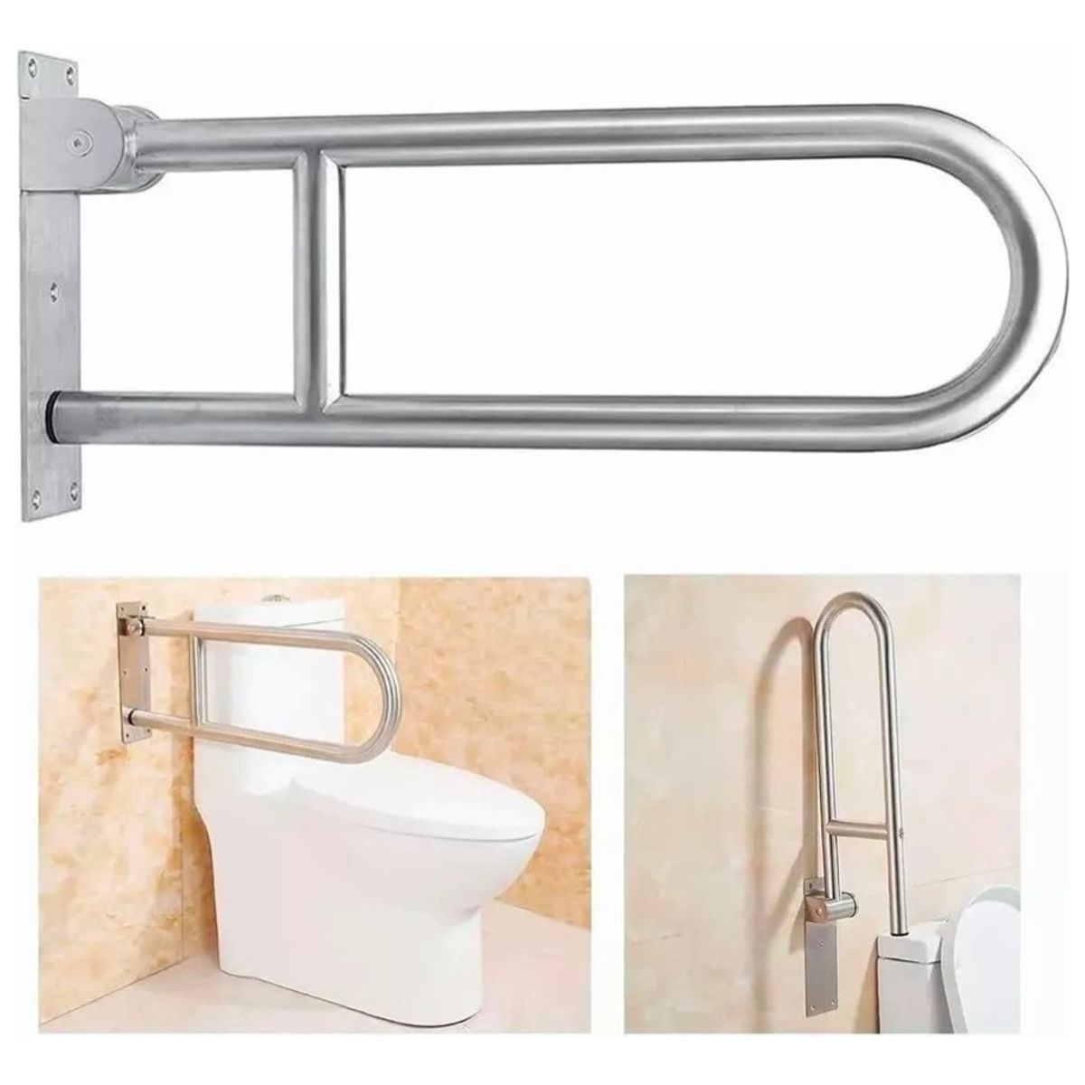 QUICK - Barra De Seguridad Pasamano Abatible 60 Cm