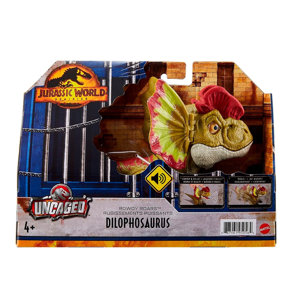 MATTEL - Jurassic World Figura Dinosaurio Dilophosaurus