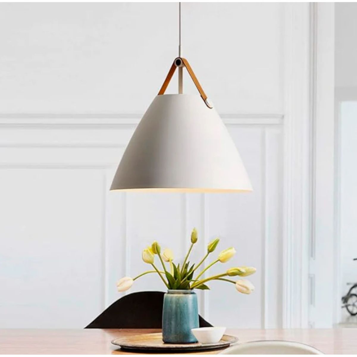 GENERICO - Lámpara Colgante Campana White Led