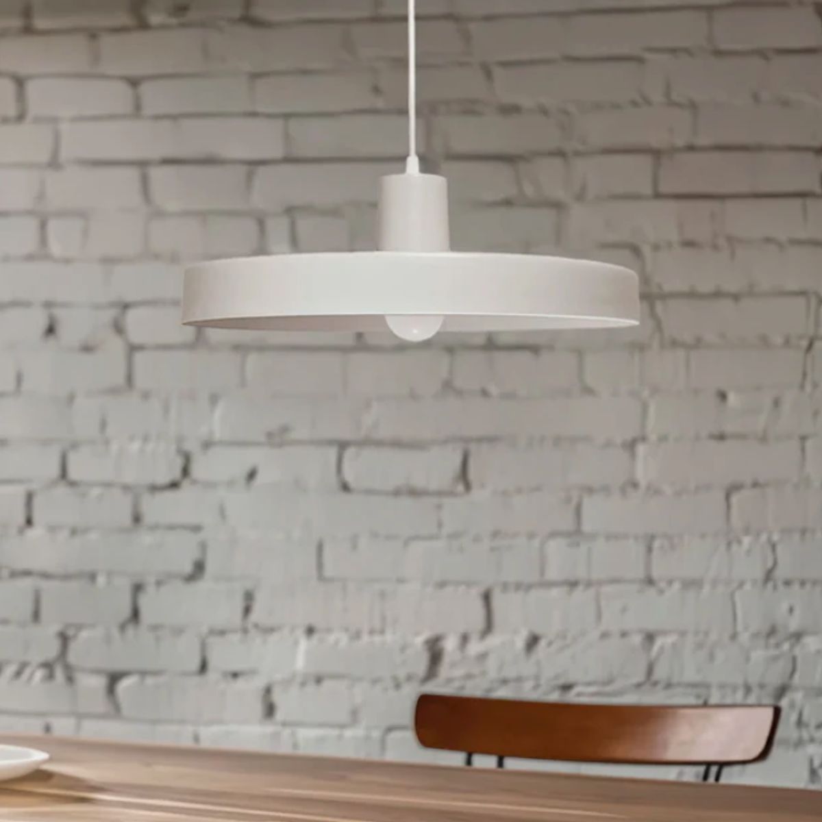 GENERICO - Lámpara Colgante Campana White Led