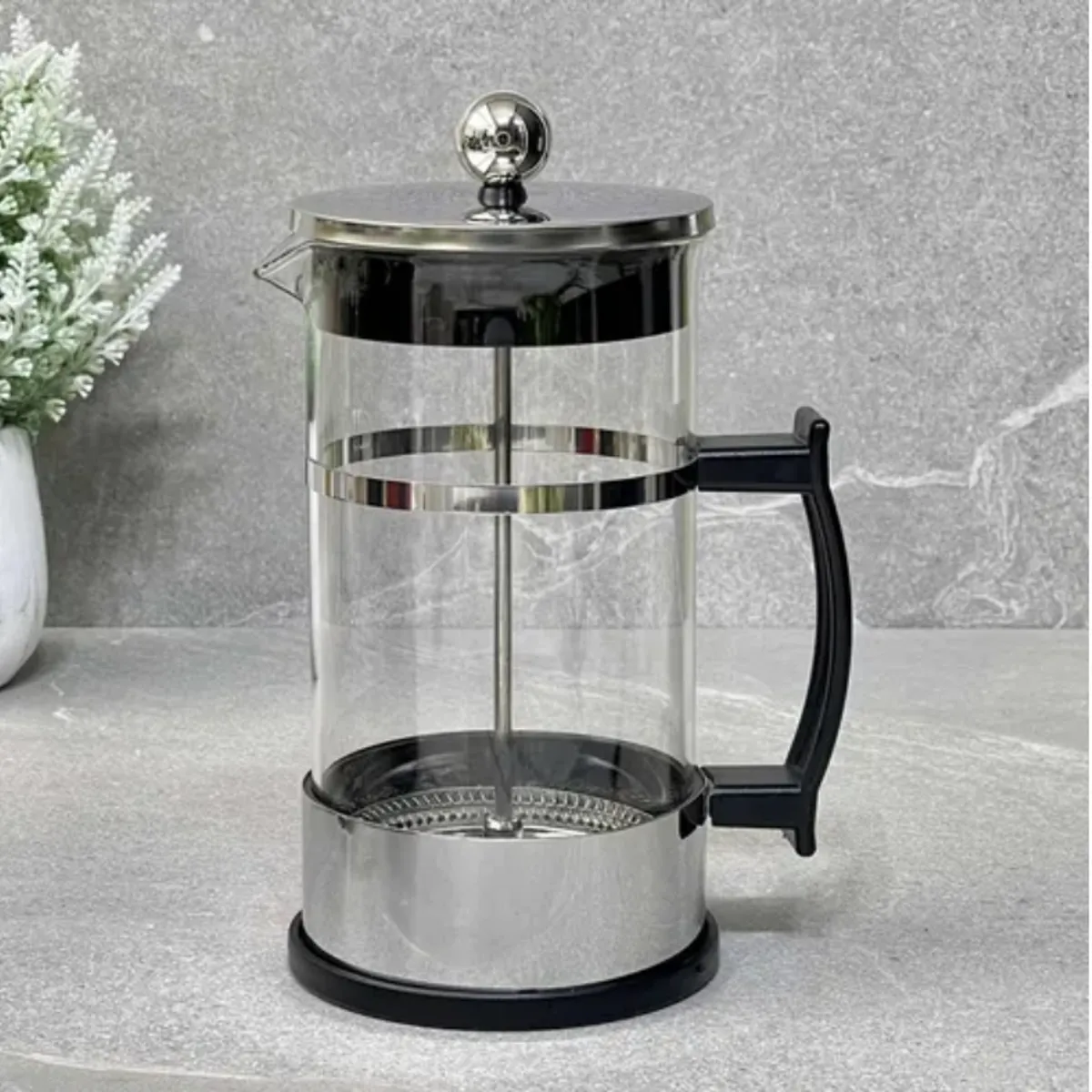 GENERICO - Cafetera prensa francesa de acero 600 cc