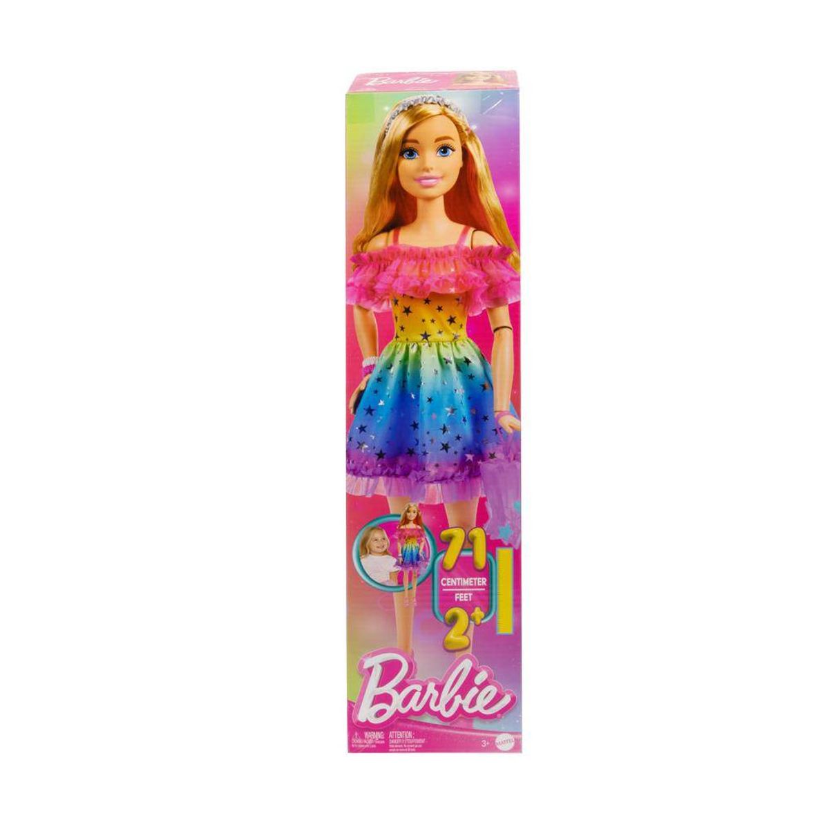 BARBIE - Barbie Arcoiris Rubia 71 cm