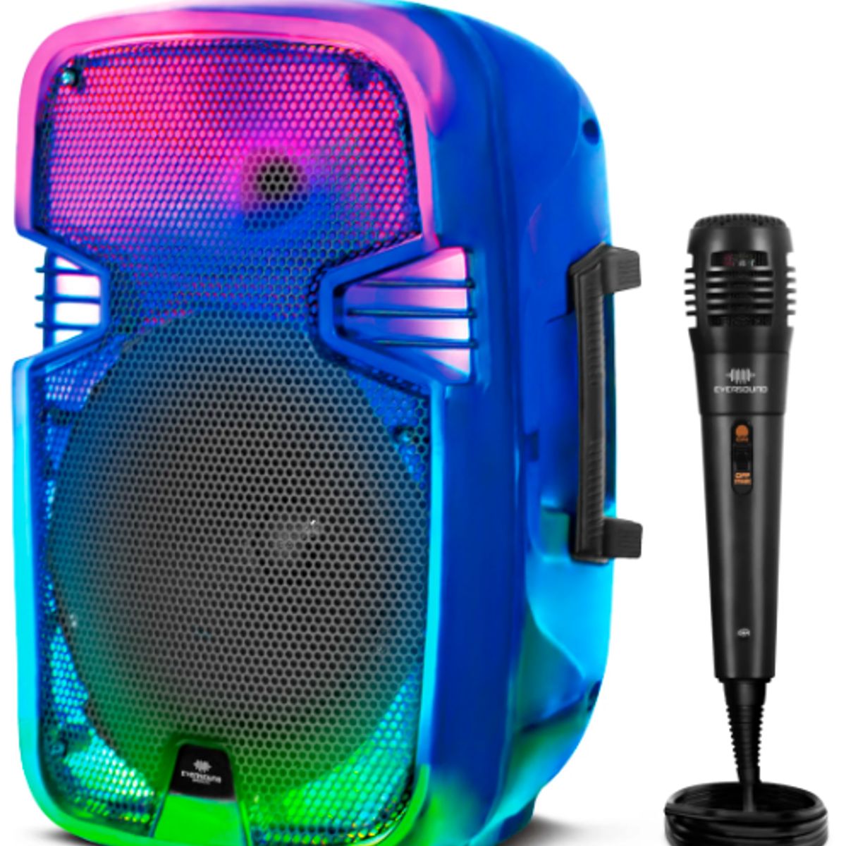 EVERSOUND - Parlante Portatil BRISTOL FX 8  EV1001 LED BT FM USB EVERSOUND