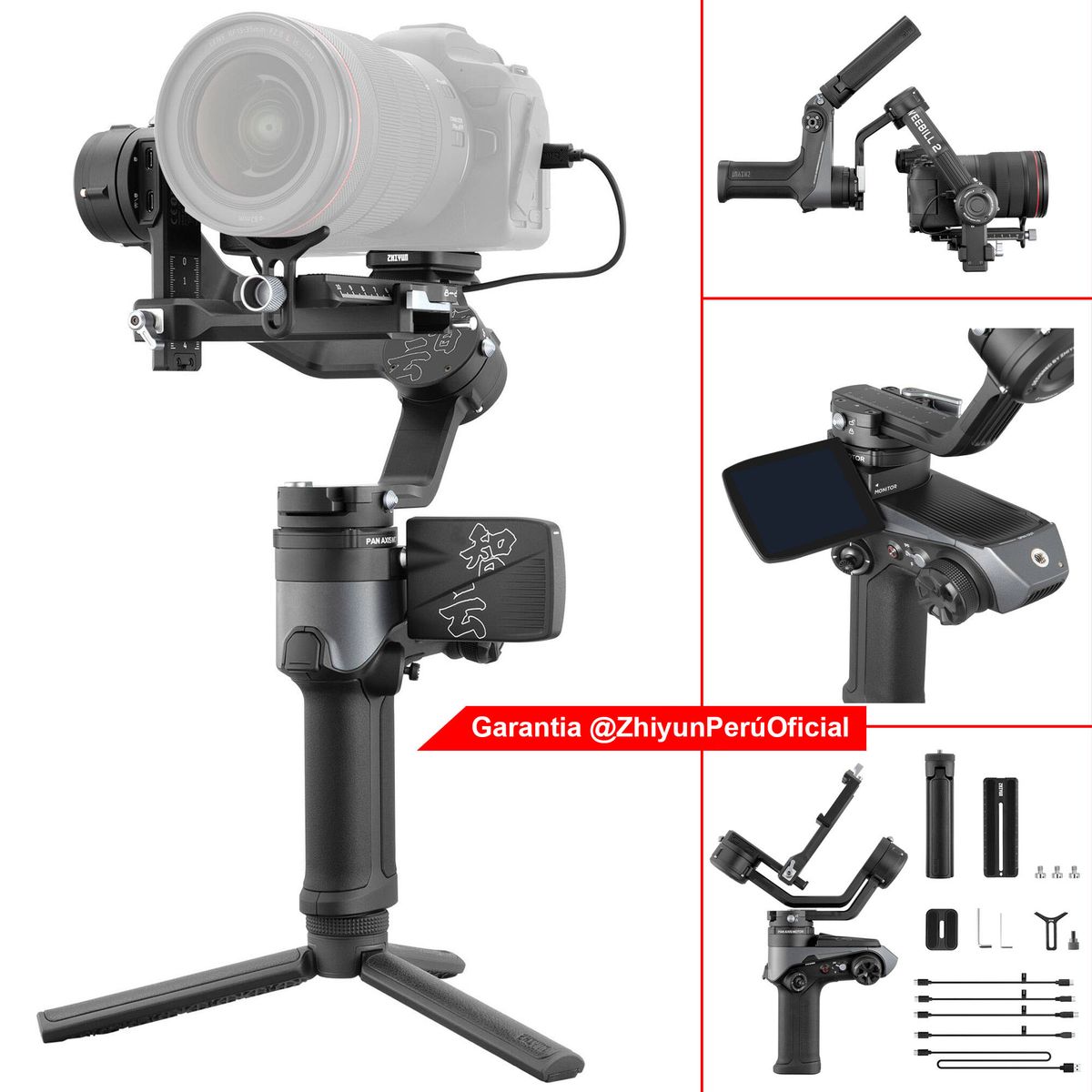 ZHIYUN - ZHIYUN Weebill 2 PRO - soporta 4 Kg - Gimbal Estabilizador de cámaras