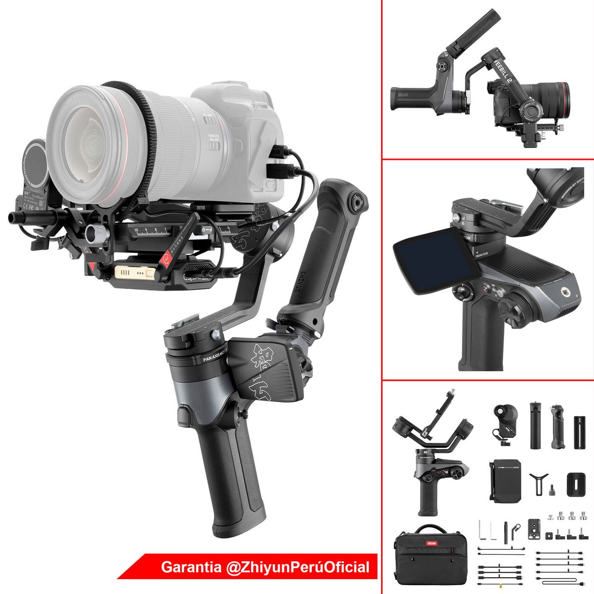 ZHIYUN - ZHIYUN Weebill 2 PRO - soporta 4 Kg - Gimbal Estabilizador de cámaras