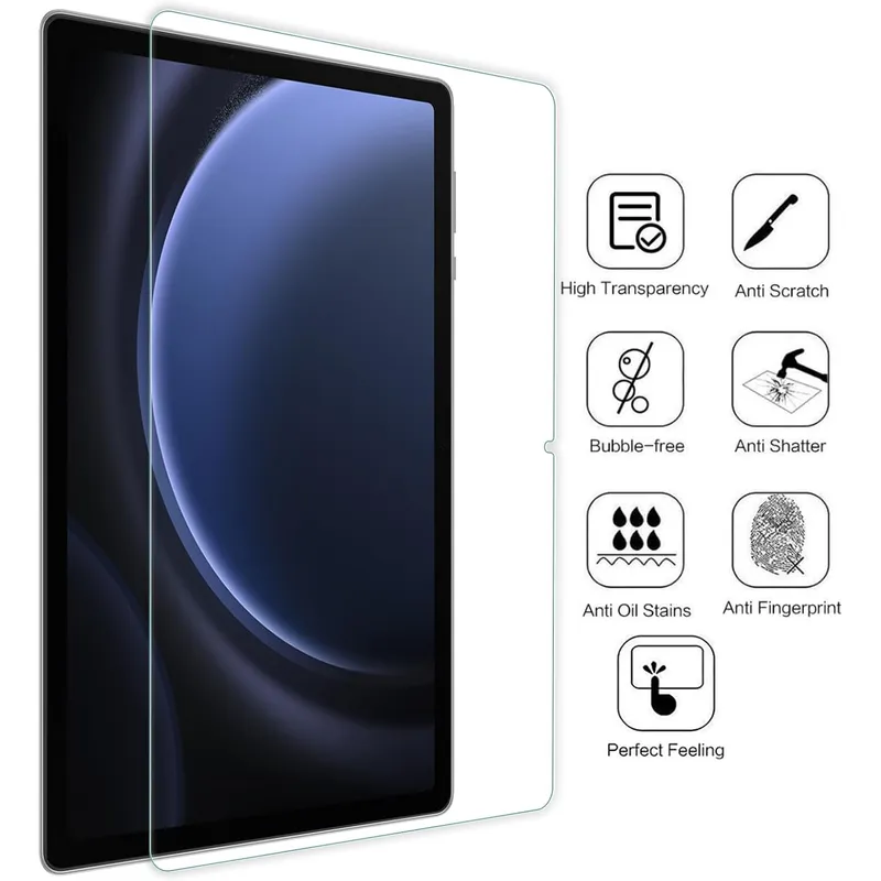 GENERICO - Mica Vidrio Para Samsung Galaxy Tab S10 FE S9 FE - Galaxy Tab S9 S8 S7