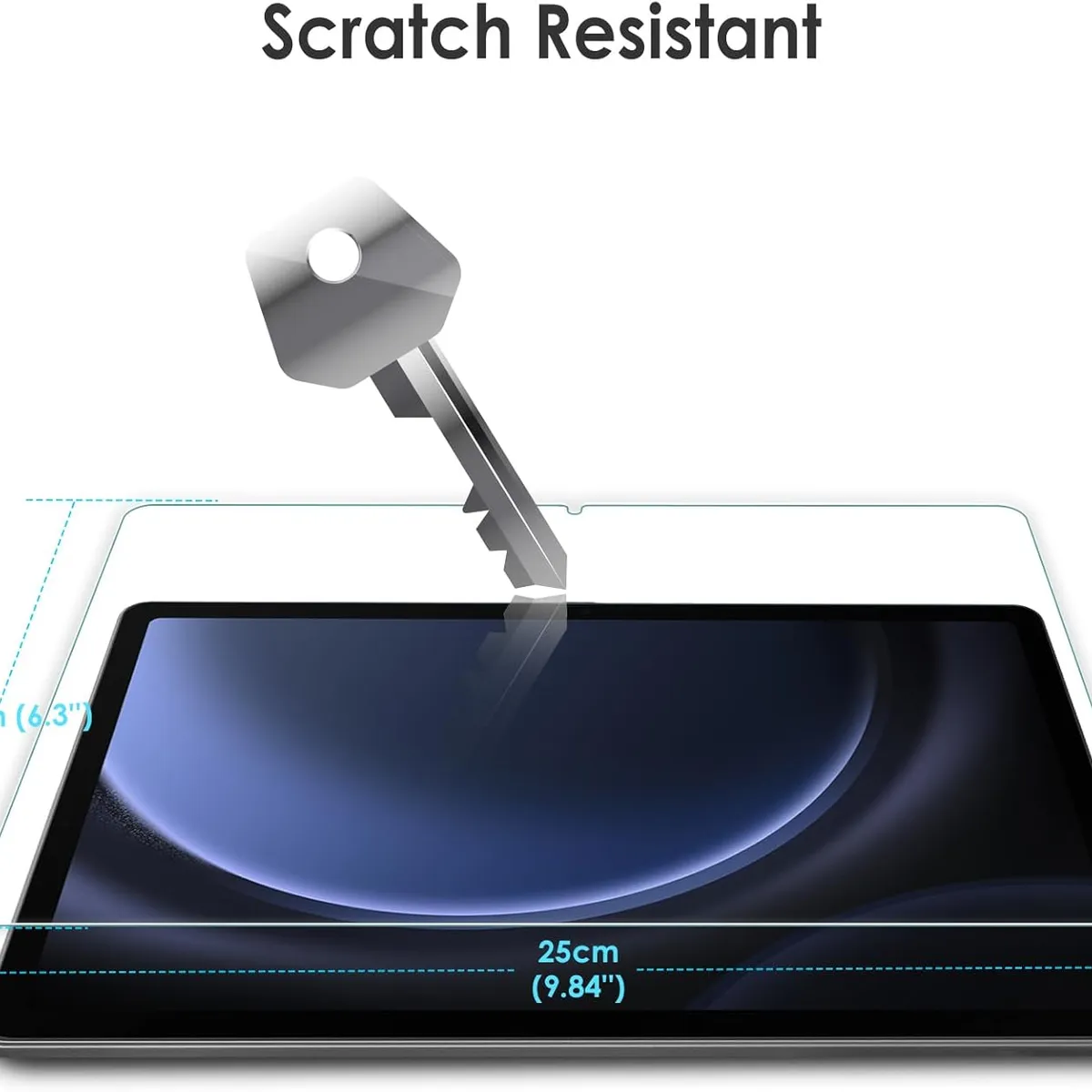 GENERICO - Mica Vidrio Para Samsung Galaxy Tab S10 FE S9 FE - Galaxy Tab S9 S8 S7