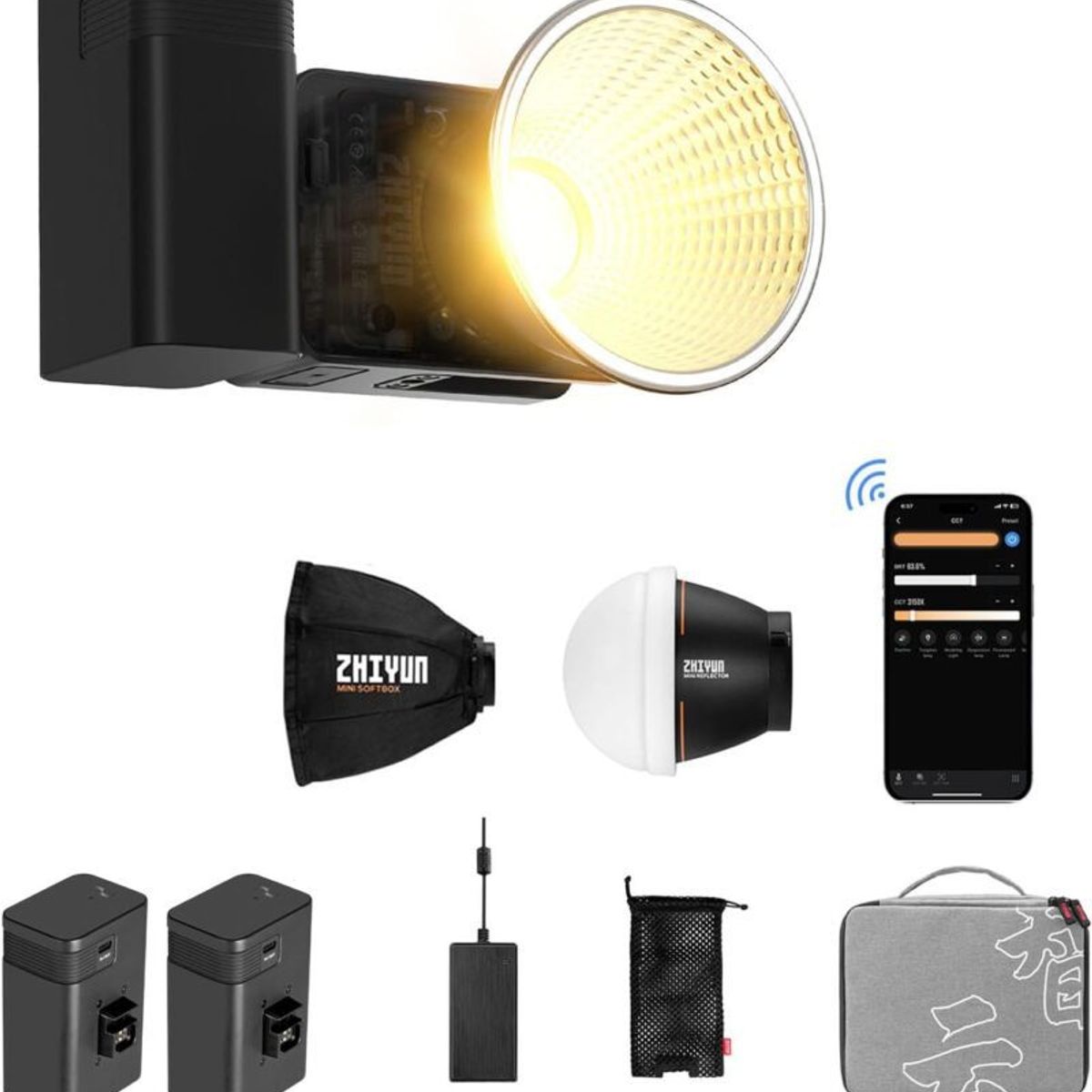 ZHIYUN - ZHIYUN Molus X60 PRO BiColor - Luz Led de Estudio Fotografico y Video