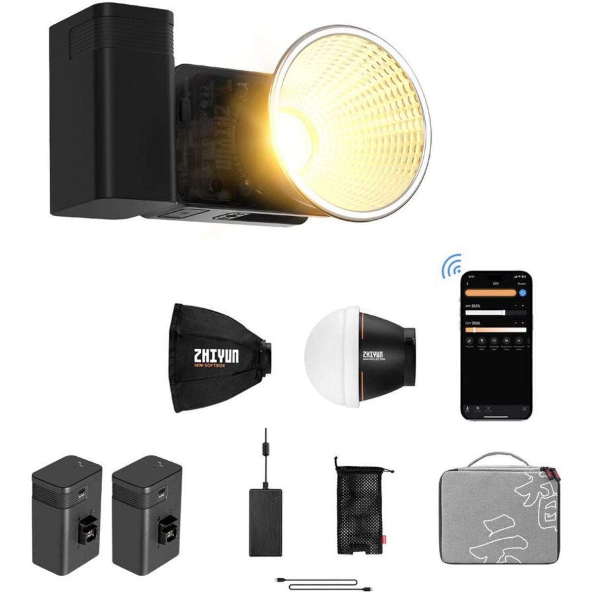 ZHIYUN - ZHIYUN Molus X60 PRO BiColor - Luz Led de Estudio Fotografico y Video