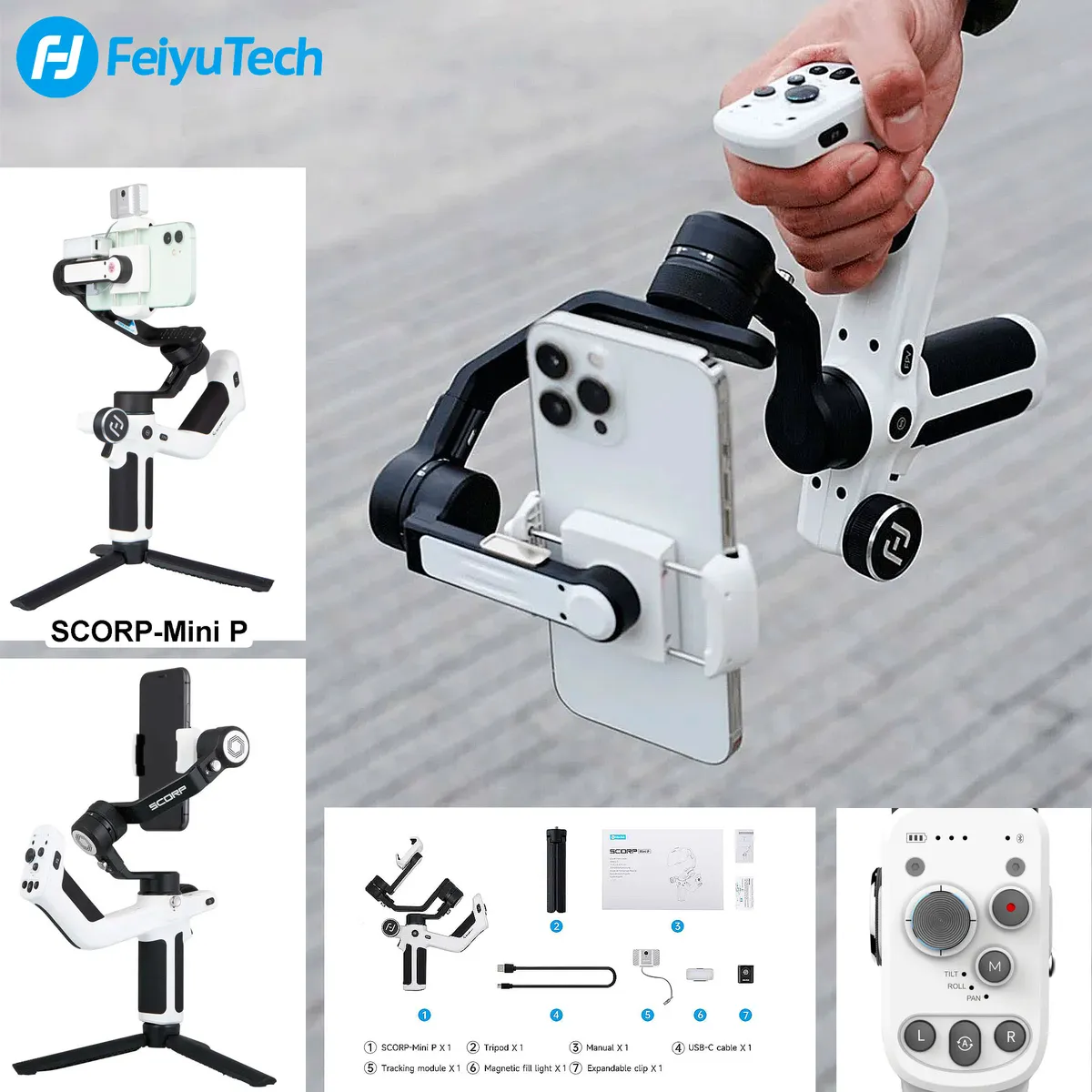 FEIYUTECH - FEIYU SCORP Mini-P KIT -  Gimbal Estabilizador para SmartPhone