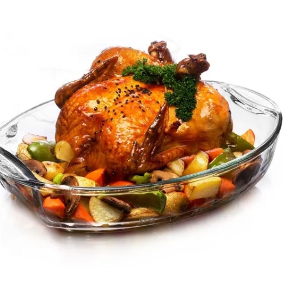 LIBBEY - Refractario de vidrio de 41 litros ovalado