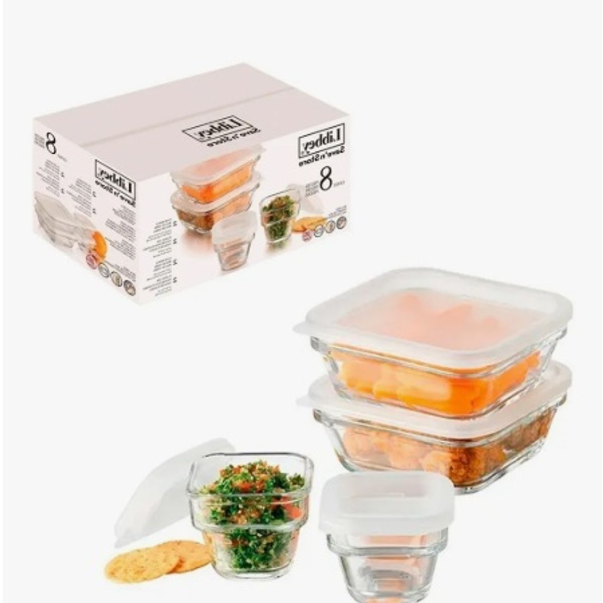 LIBBEY - Set de Tappers 8 piezas de vidrio templado Libbey