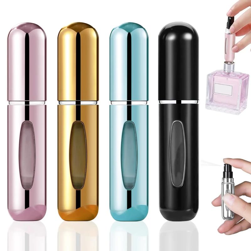 GENERICO - Pack de 4 Atomizadores dispensador de Perfume 5ml