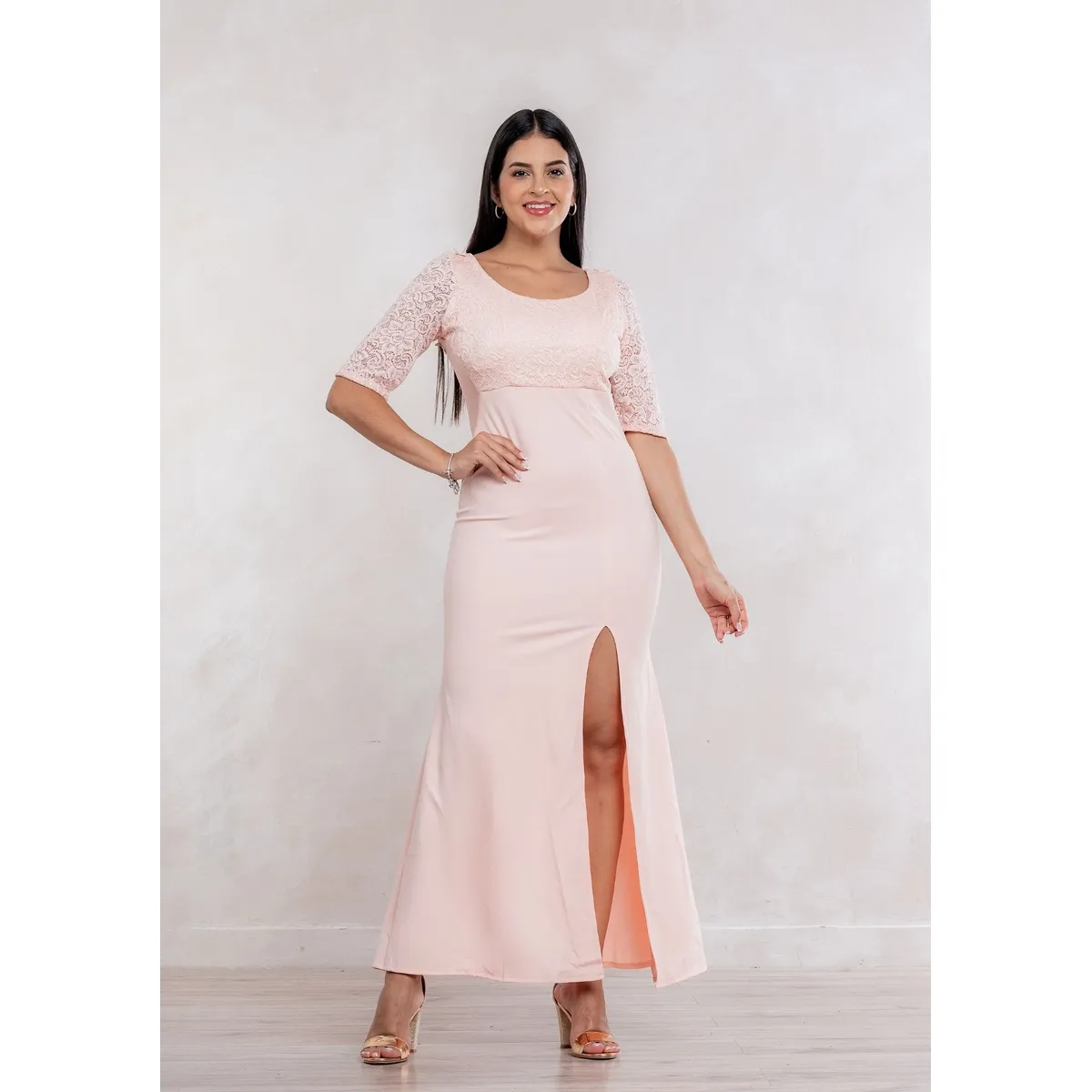 GENERICO - Vestido Largo Elegante Anna Moda Mujer