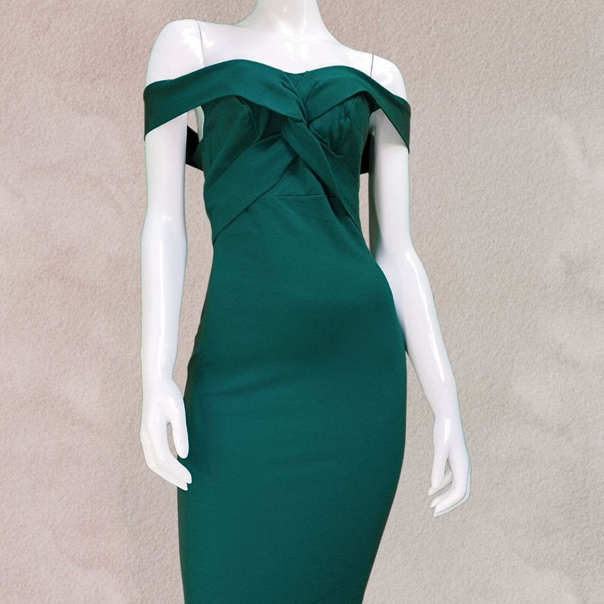 GENERICO - Vestido Casual Semilargo Moderno Luana Moda Mujer