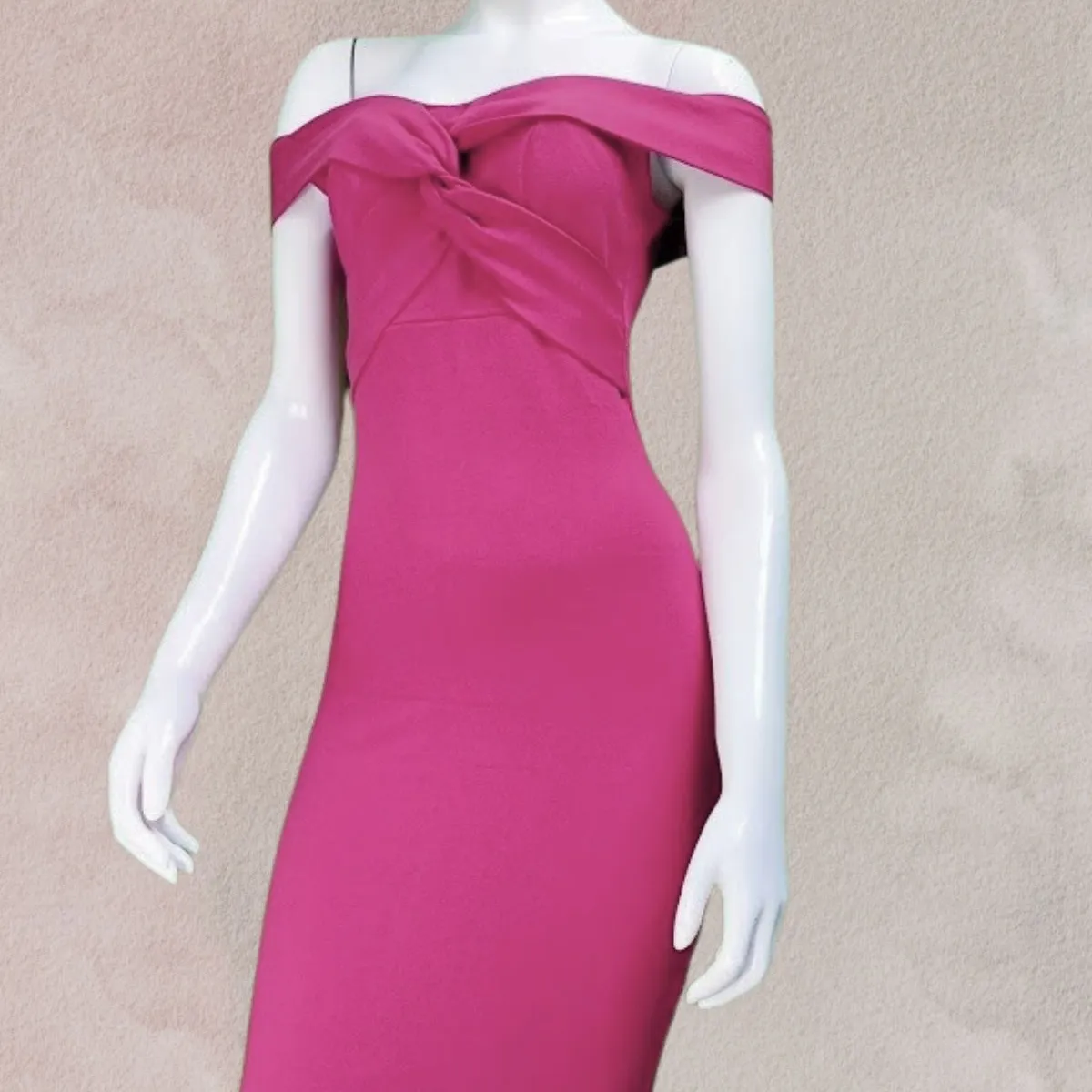 GENERICO - Vestido Casual Semilargo Moderno Luana Moda Mujer