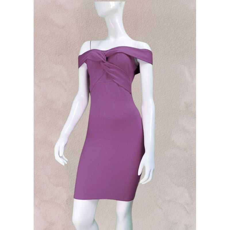GENERICO - Vestido Casual Semilargo Moderno Luana Moda Mujer