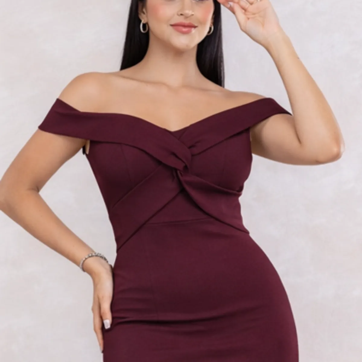 GENERICO - Vestido Casual Semilargo Moderno Luana Moda Mujer