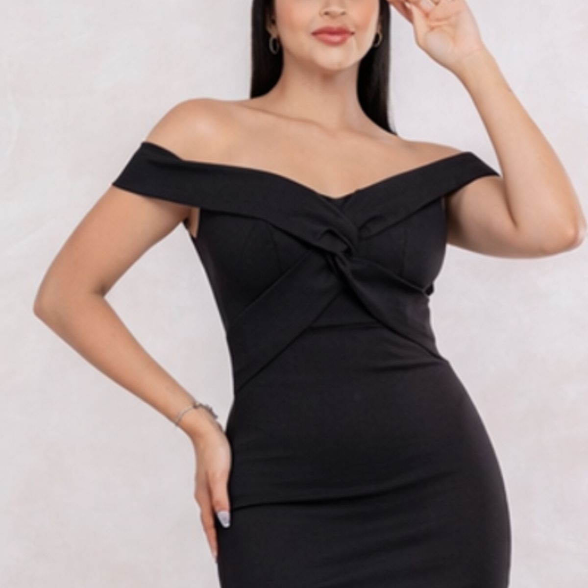 GENERICO - Vestido Casual Semilargo Moderno Luana Moda Mujer