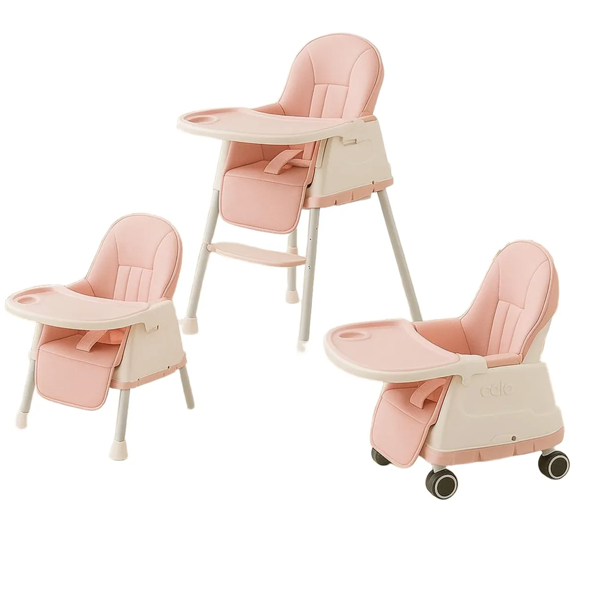 GENERICO - Silla de Comer  Carrito Multifuncional Rosado