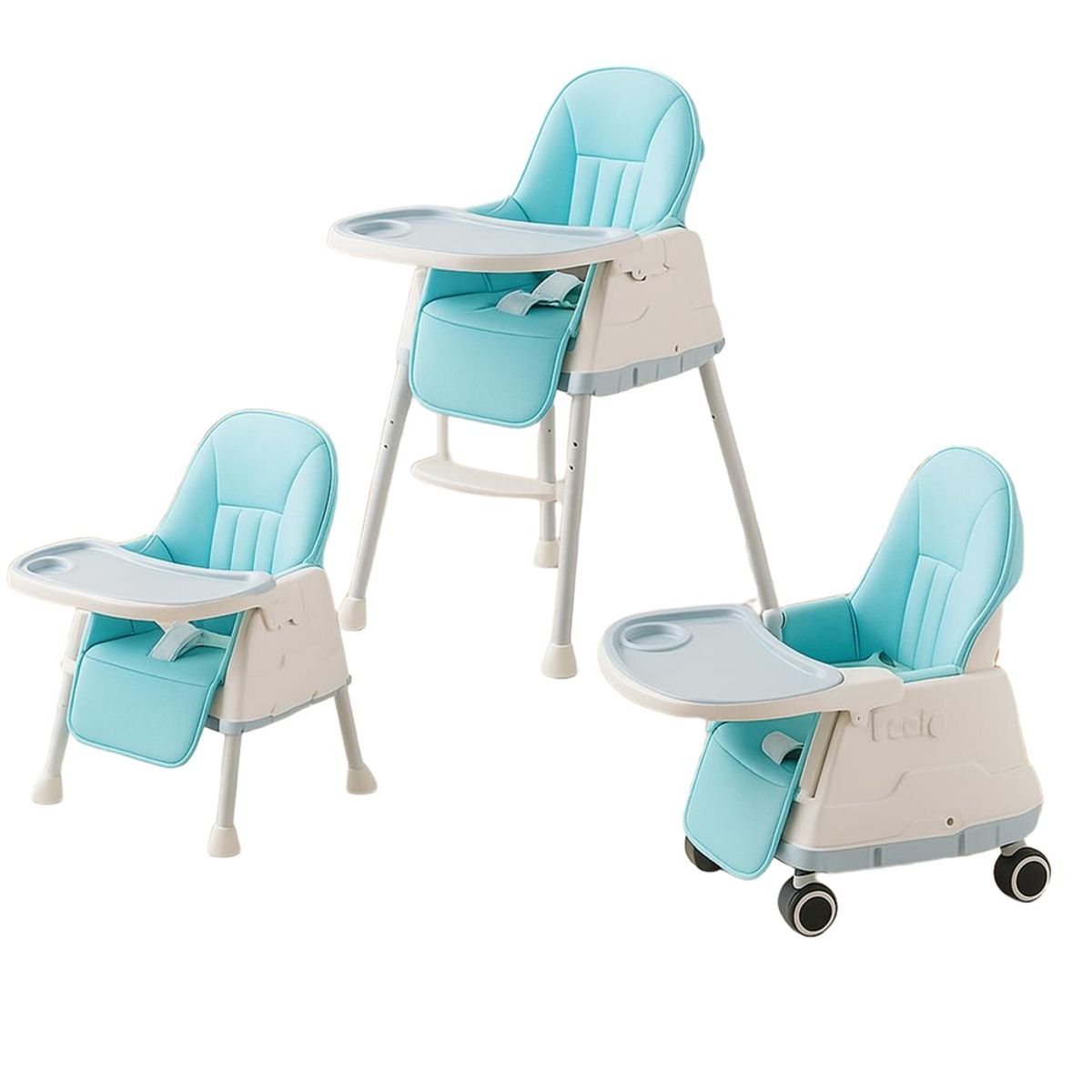 GENERICO - Silla de Comer  Carrito Multifuncional Celeste