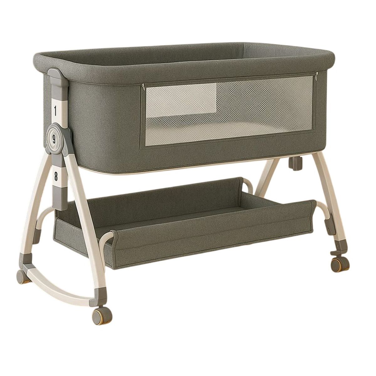 GENERICO - Cuna Mecedora Colecho Anti Reflujo Gris