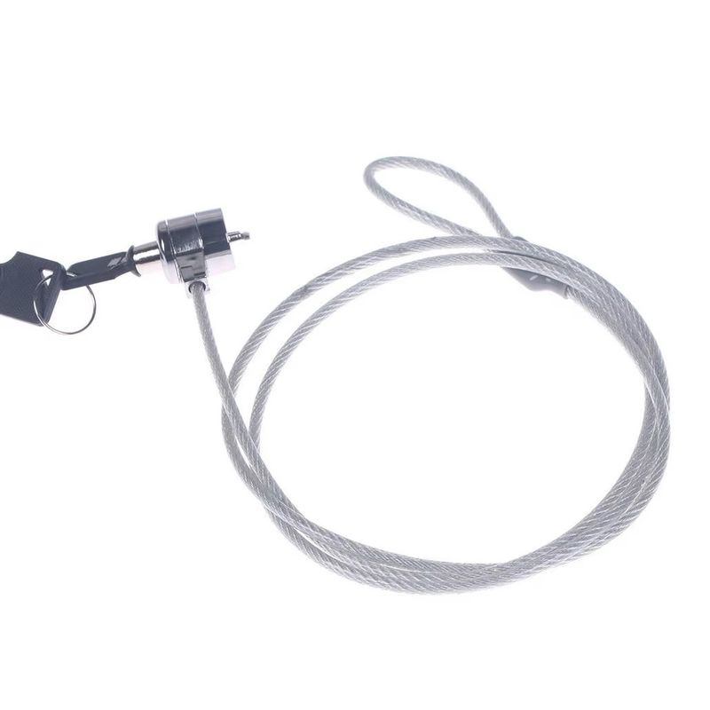 GENERICO - CADENA CABLE SEGURIDAD CON BLOQUEO PORTÁTIL PORTÁTIL LLAVE PC