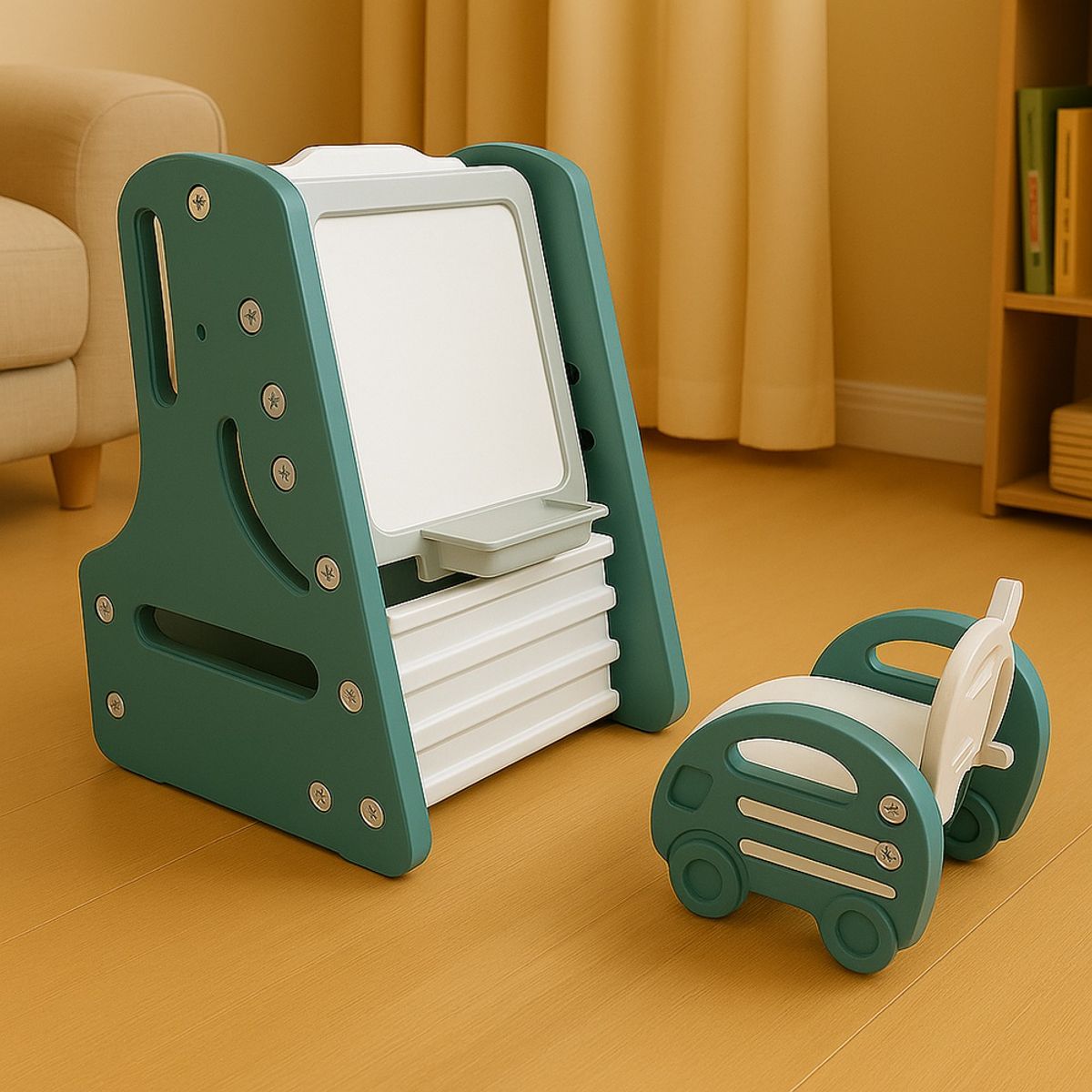 GENERICO - Mesa de Aprendizaje Convertible 3 en 1 Verde