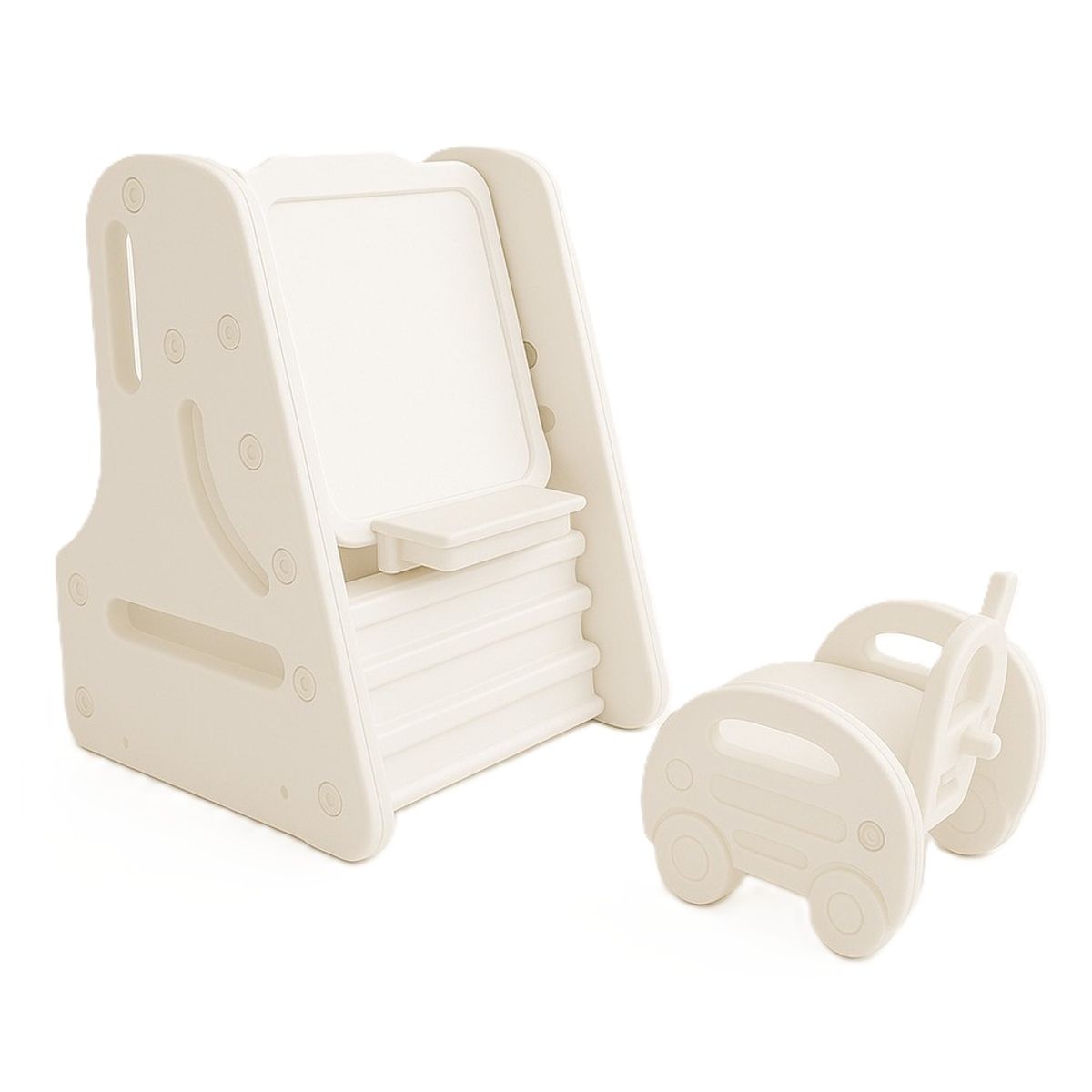 GENERICO - Mesa de Aprendizaje Convertible 3 en 1 Blanco