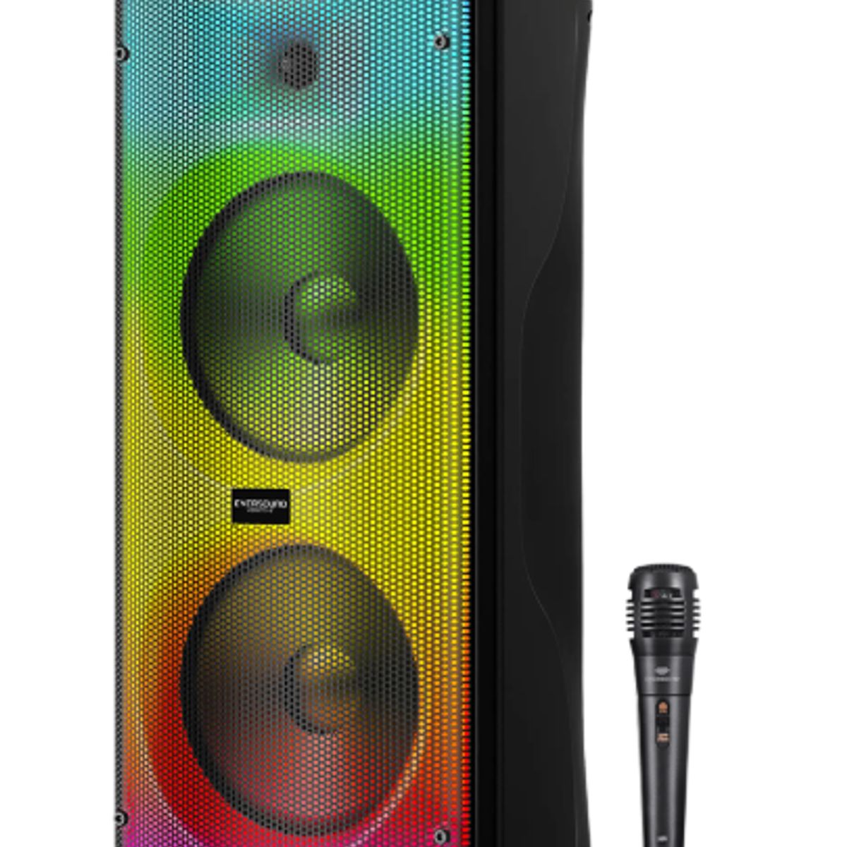 EVERSOUND - Parlante Torre VIBRATTO 8  EV5008WL SYSTEM RGB BT MIC FM EVERSOUND