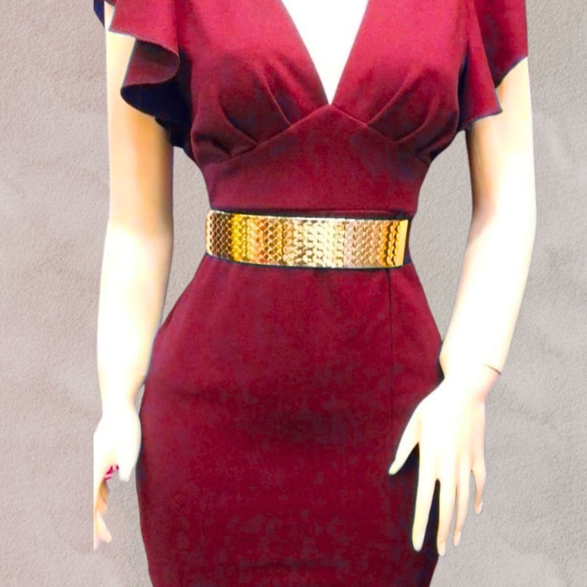 GENERICO - Vestido Casual Semilargo Moderno Yuli Moda Mujer