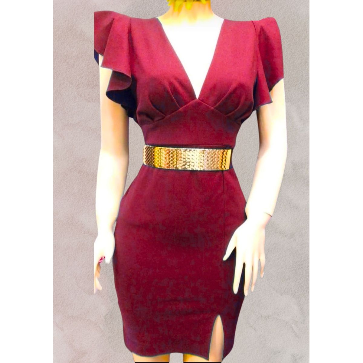 GENERICO - Vestido Casual Semilargo Moderno Yuli Moda Mujer