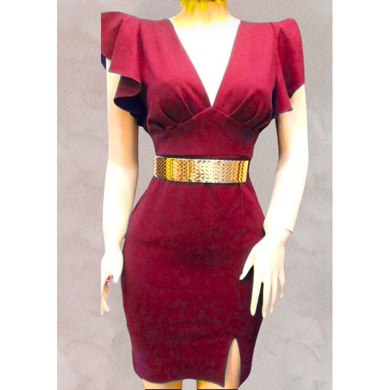 GENERICO - Vestido Casual Semilargo Moderno Yuli Moda Mujer