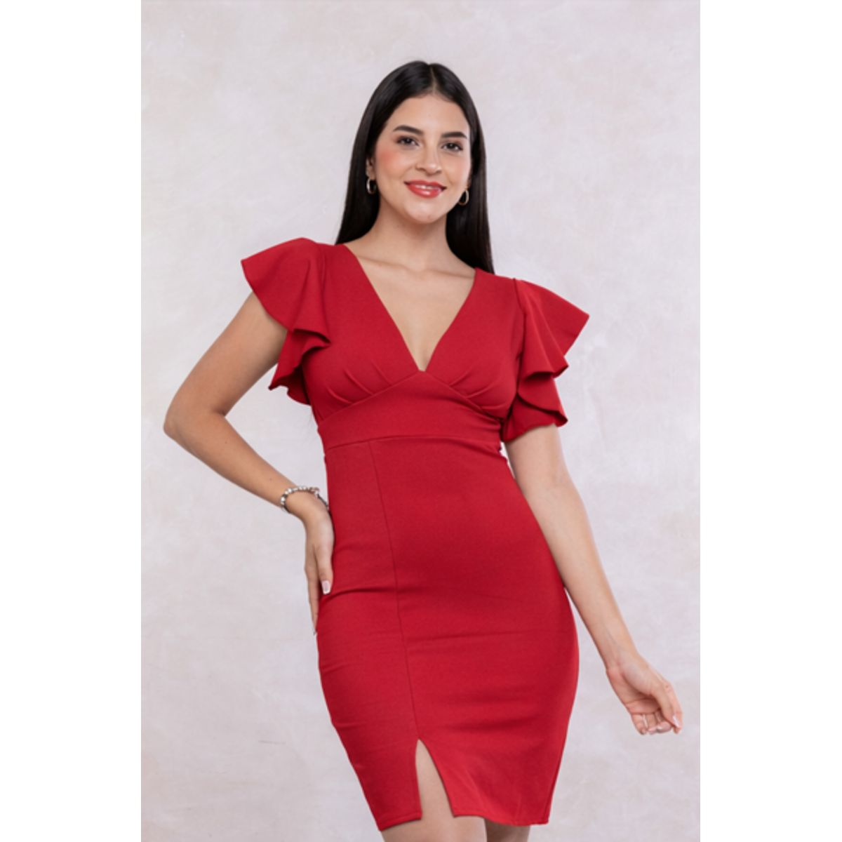 GENERICO - Vestido Casual Semilargo Moderno Yuli Moda Mujer