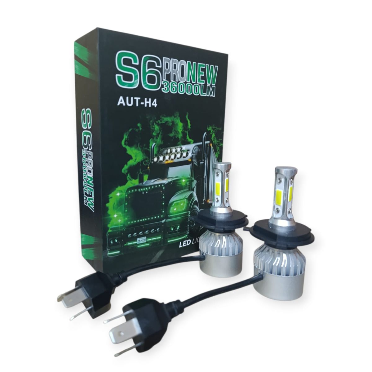 GENERICO - Foco Led Blanca S6 H4 12v 24v 36000 Lúmenes