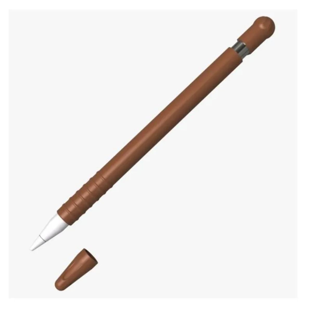 GENERICO - funda case protector cobertor generico para apple pencil 1 marron