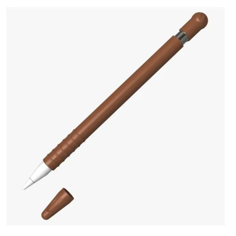 GENERICO - funda case protector cobertor generico para apple pencil 1 marron