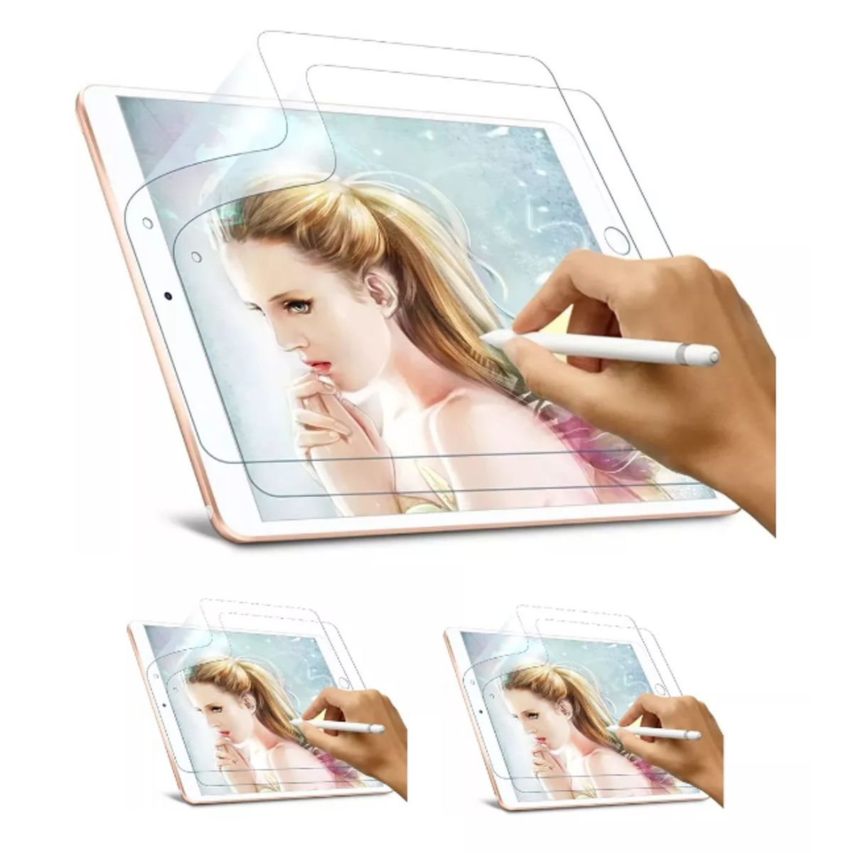 GENERICO - Pack x2 Mica papel paperlike para ipad pro 10.5 y ipad air 3