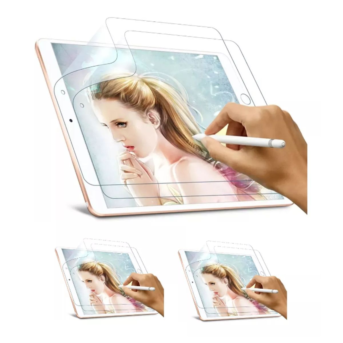 GENERICO - Pack x2 Mica papel para ipad pro 9.7, ipad 6, ipad air 1, ipad air 2