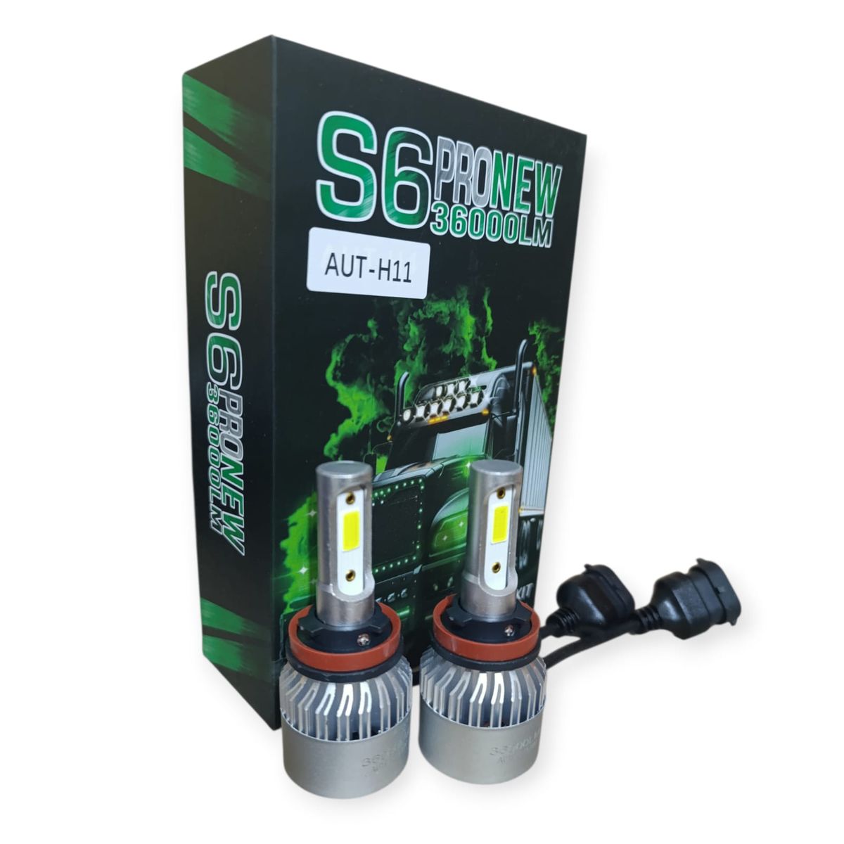 GENERICO - Foco Led Blanca S6 H11 12v 24V 36000 Lúmenes