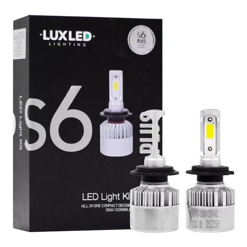 GENERICO - Foco Led Blanca S6 H11 12v 24v 36000 Lúmenes