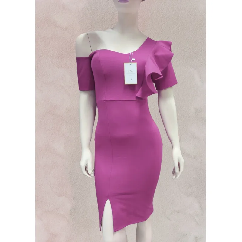 GENERICO - Vestido Casual Semilargo Moderno Leya Moda Mujer