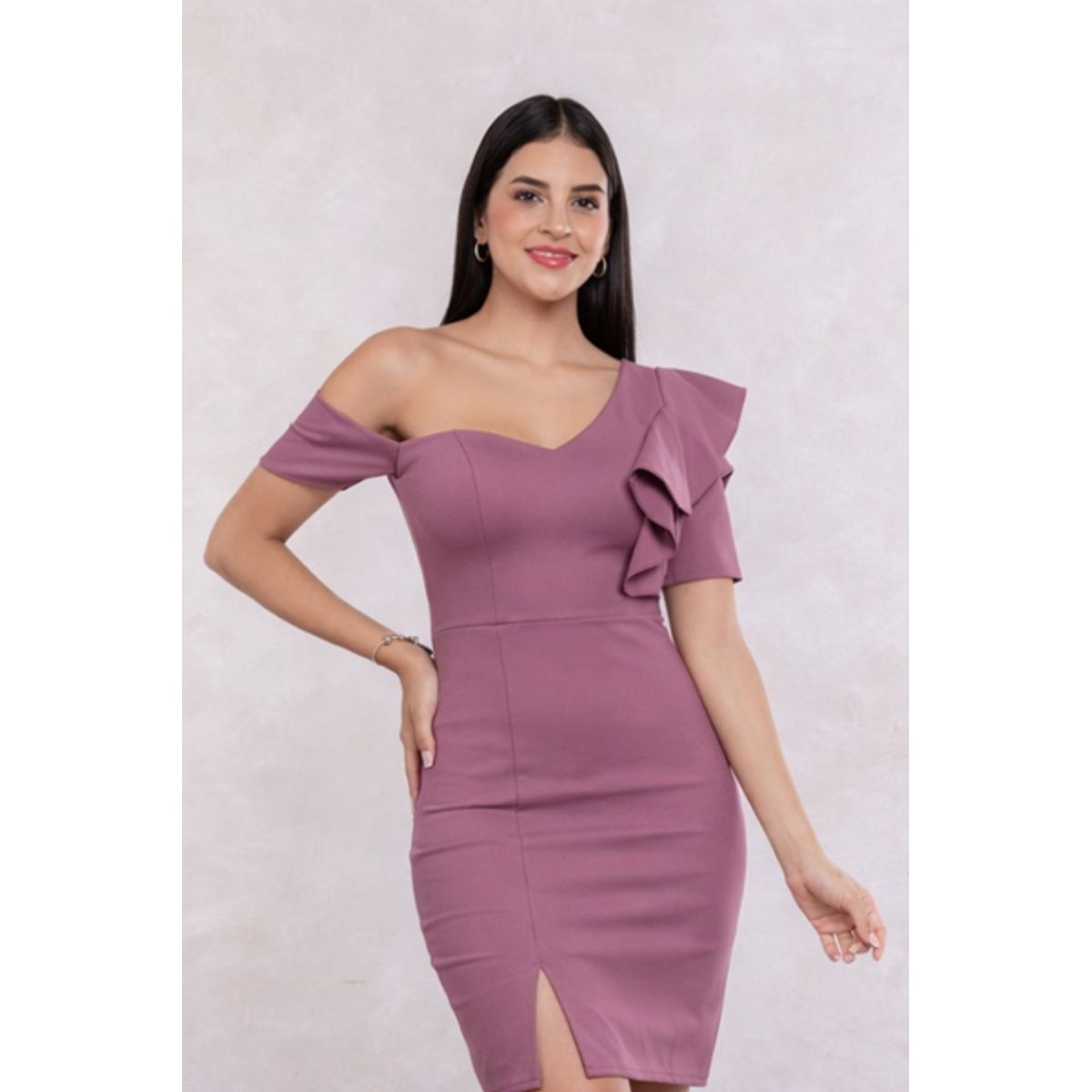 GENERICO - Vestido Casual Semilargo Moderno Leya Moda Mujer