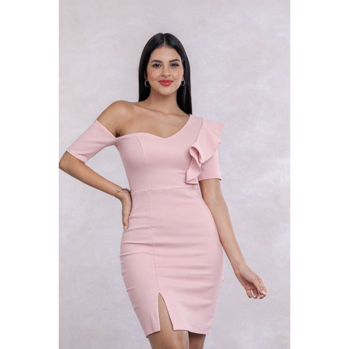 GENERICO - Vestido Casual Semilargo Moderno Leya Moda Mujer