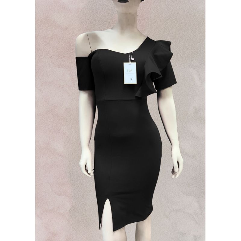 GENERICO - Vestido Casual Semilargo Moderno Leya Moda Mujer