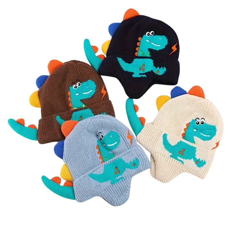 GENERICO - Gorro Dinosaurio Niños 2-8 años