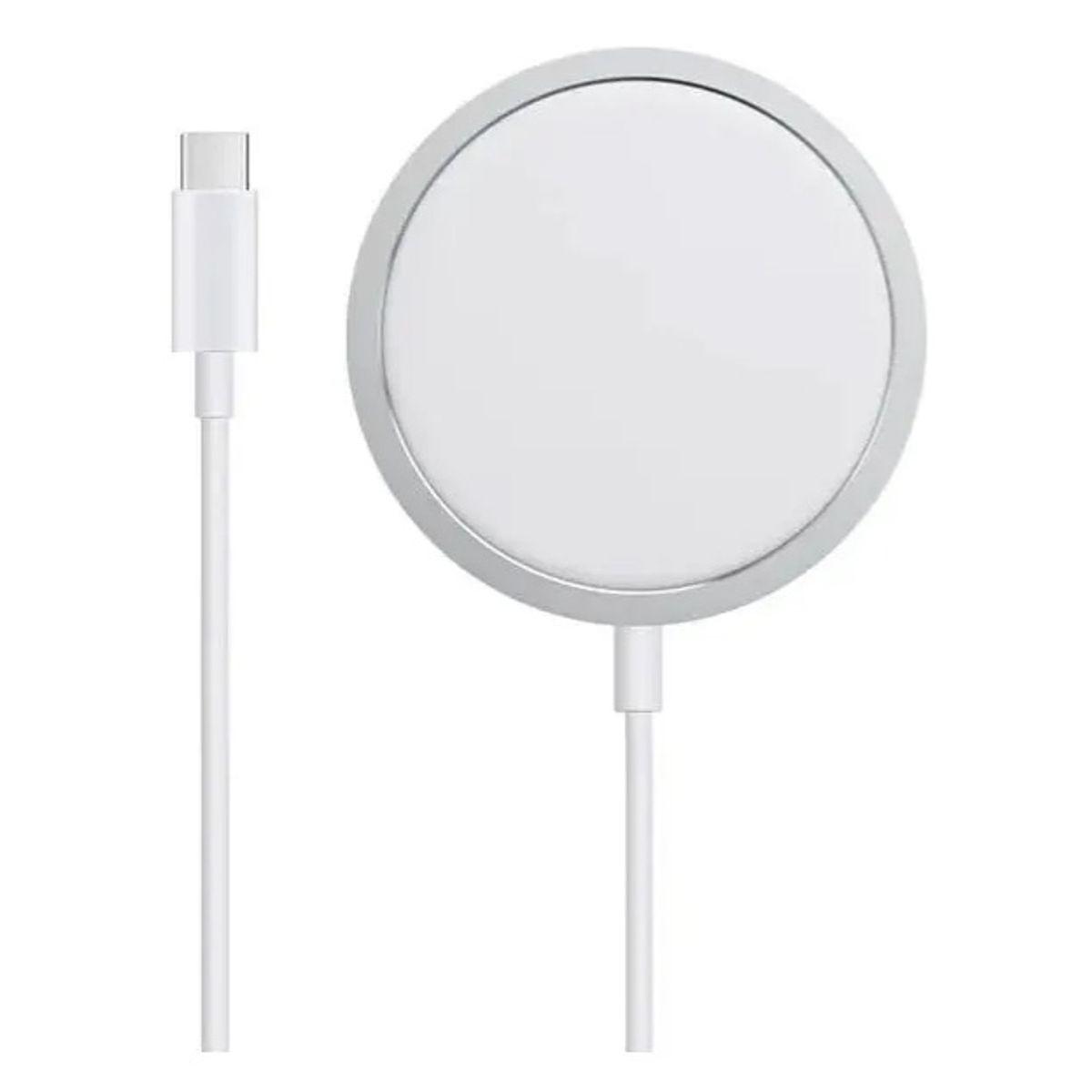 GENERICO - Cargador Inalambrico Carga Rapida 15w Compatible Con Magsafe Blanco